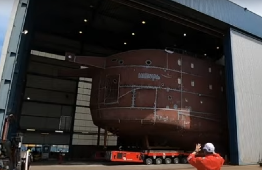 84 metre icebreaker new build subcontract painting project