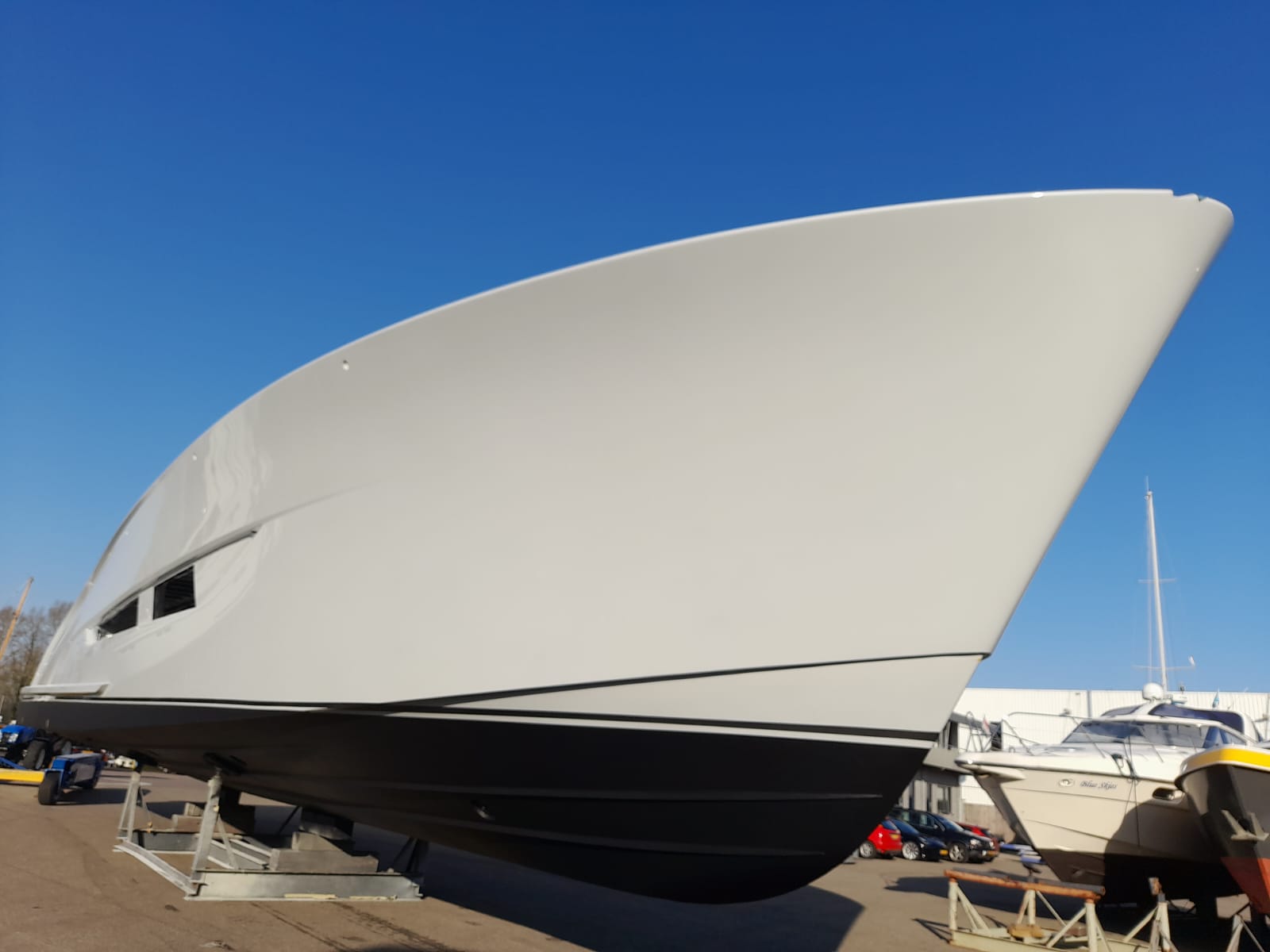23 metre Wajer yacht metallic new build project
